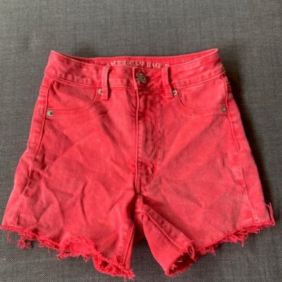 American Eagle Outfitters Pants - AEO women's High Rise stretch shorts size 00